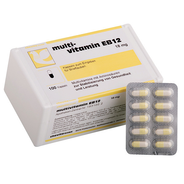 MULTIVITAMIN EB12 capsules - (stimulates libido, fertility, & strengthens performance) - (box - 100 capsules)